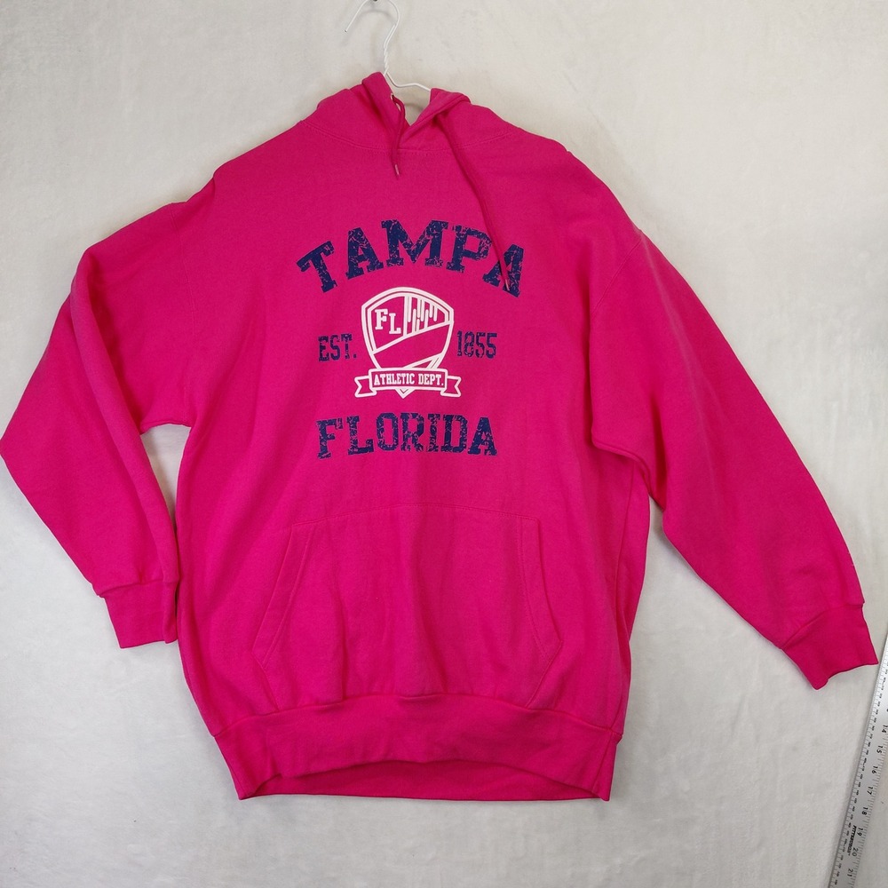 Authentic Life Apparel Tampa Florida Athletic Dept Pink Hoodie XL